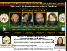 Tablet Screenshot of americanassociationofpsychics.com